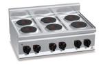 Плита электрическая настольная 6 конфорок BERTO'S E6P6B