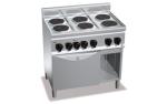 Плита электрическая напольная 6 конфорок BERTO'S E6P6+FE1