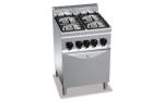 Плита газовая напольная 4 конфорки BERTO'S G6F4PW+FG1