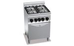 Плита газовая напольная 4 конфорки BERTO'S G6F4PW+FE1