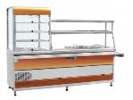 Прилавок-витрина холодильный мармитный универсальный ПВХМ-70КМУ цвет 'красное золото'
