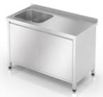 ВАННА МОЕЧНАЯ ОДИНАРНАЯ ЗАКРЫТАЯ БИЗНЕС 1200Х600Х850 С РАСПАШНЫМИ ДВЕРЬМИ ЛЕВАЯ S