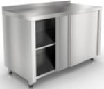 СТОЛ ПРОИЗВОДСТВЕННЫЙ ЗАКРЫТЫЙ БИЗНЕС 1000Х600Х850 С БОРТОМ С ДВЕРЬМИ-КУПЕ S