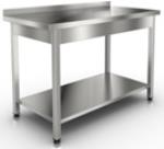 SR1-100/7P - стол рабочий усиленный, 1 борт, полка