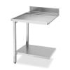 Стол простой (выходной) 700 для посудомоечных машин SMEG WTX5700L купольного типа