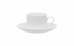 Чашка чайная OXFORD E07X/E06X 4812 ED03 Coup 180 мл с блюдцем, фарфор, цвет белый